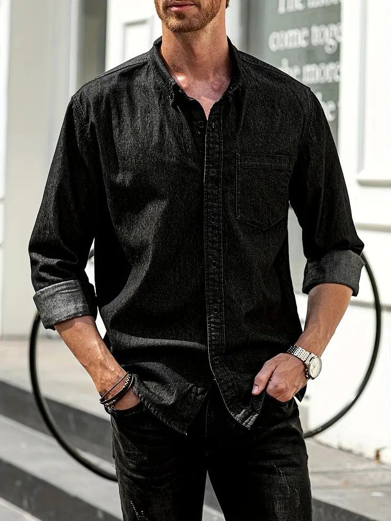 Zakenda | Alexander - chemise en jean à manches longues pour homme
