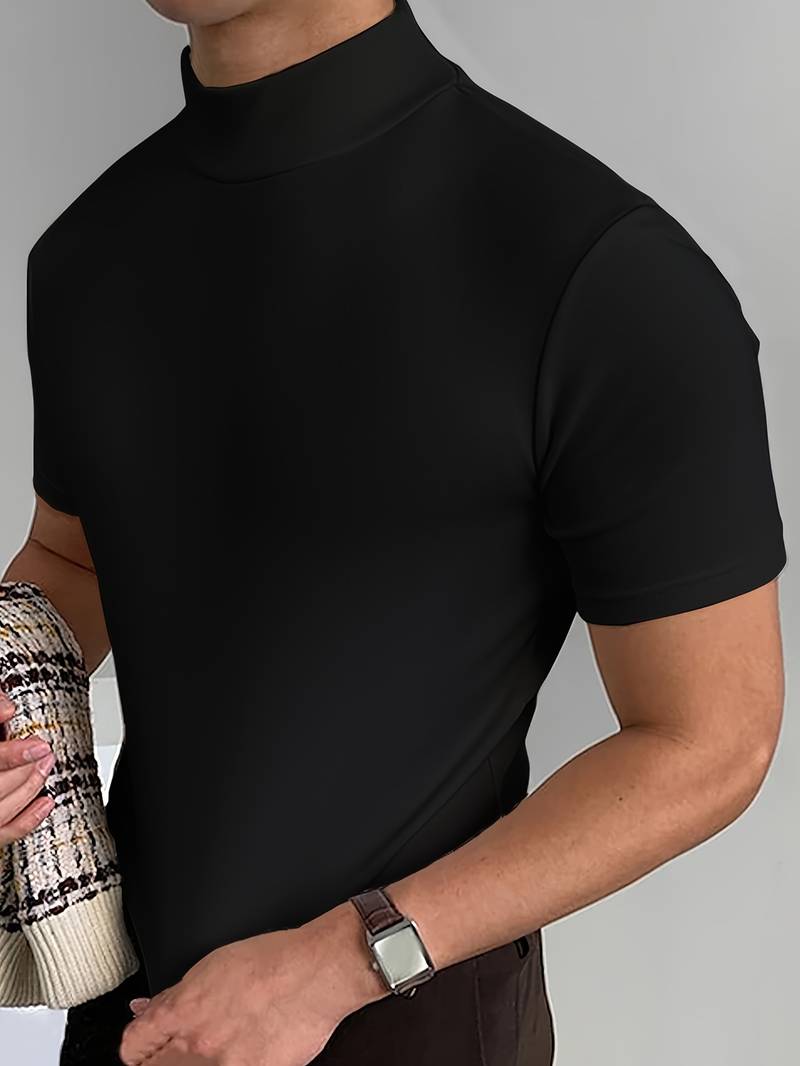 Zakenda | Caleb - T-shirt élégant à col haut