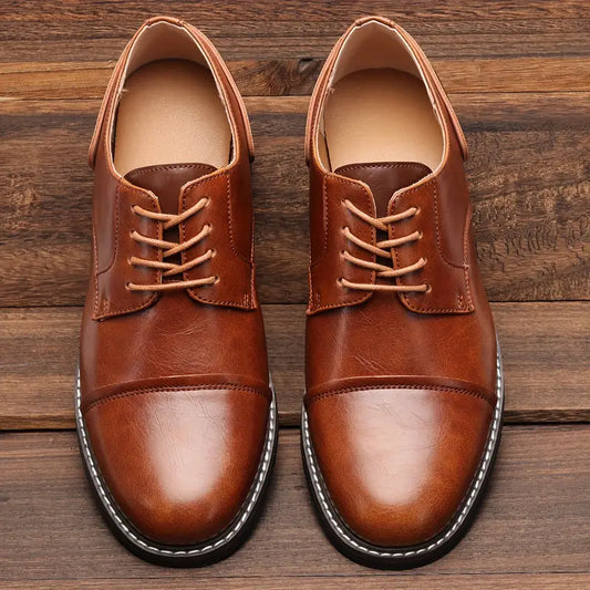 Zakenda | Harrison - solides chaussures derby vintage pour hommes