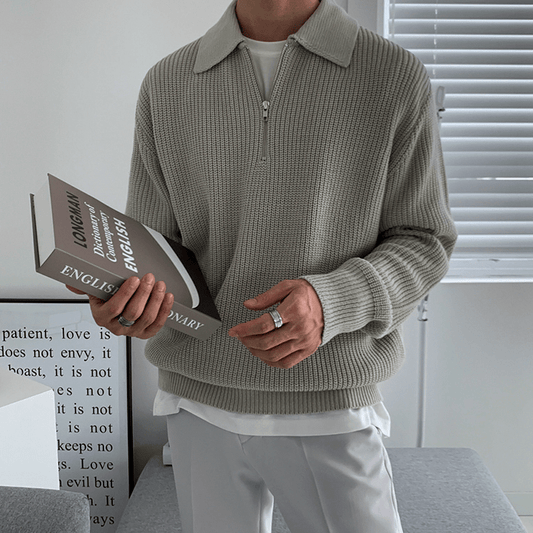 Zakenda | Pull en tricot - col zippé