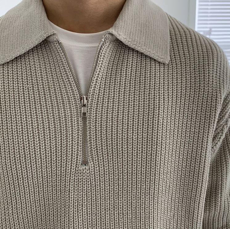 Zakenda | Pull en tricot - col zippé