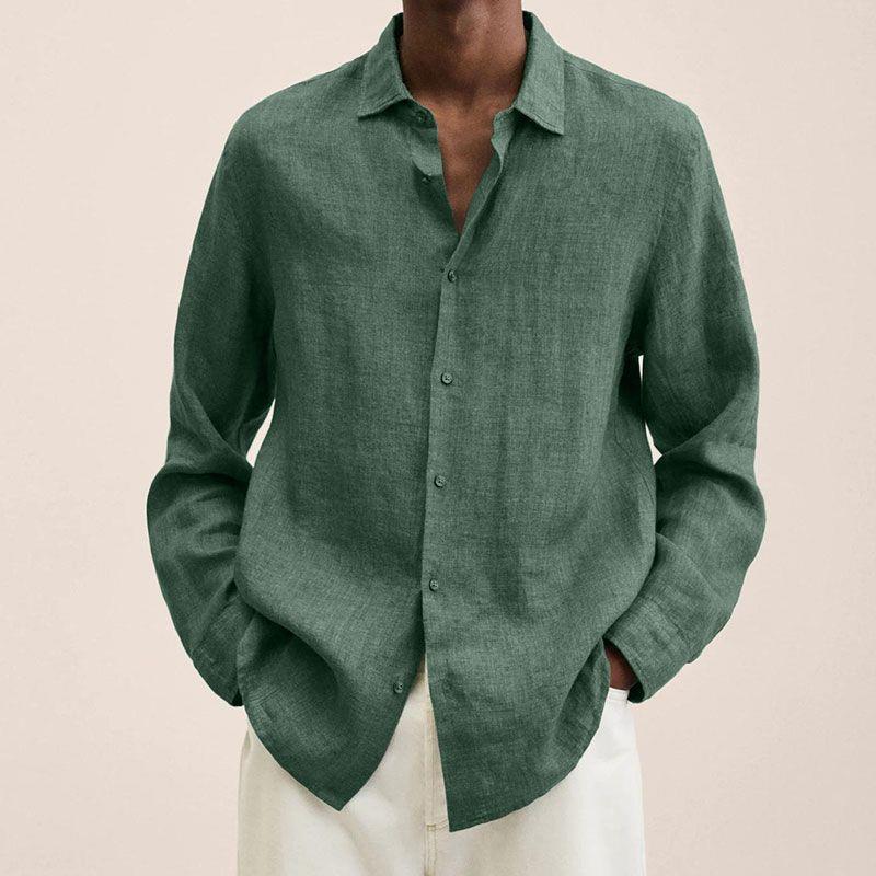 Zakenda | Chemise en lin élégante pour homme - la légèreté rencontre la polyvalence