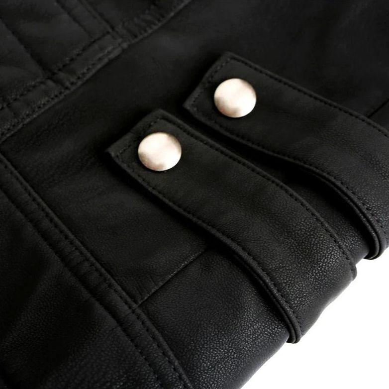 Zakenda | Veste en cuir décontractée pour homme