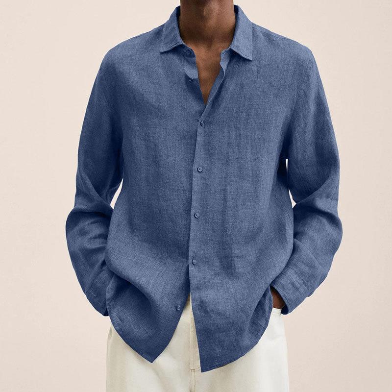 Zakenda | Chemise en lin élégante pour homme - la légèreté rencontre la polyvalence