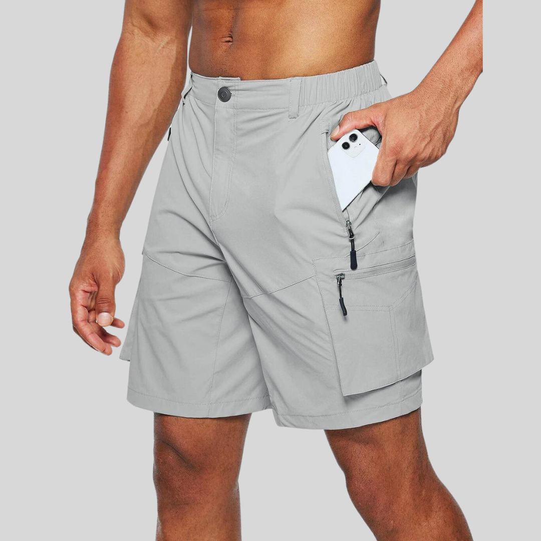 Zakenda | Cargoshorts pour hommes en gris