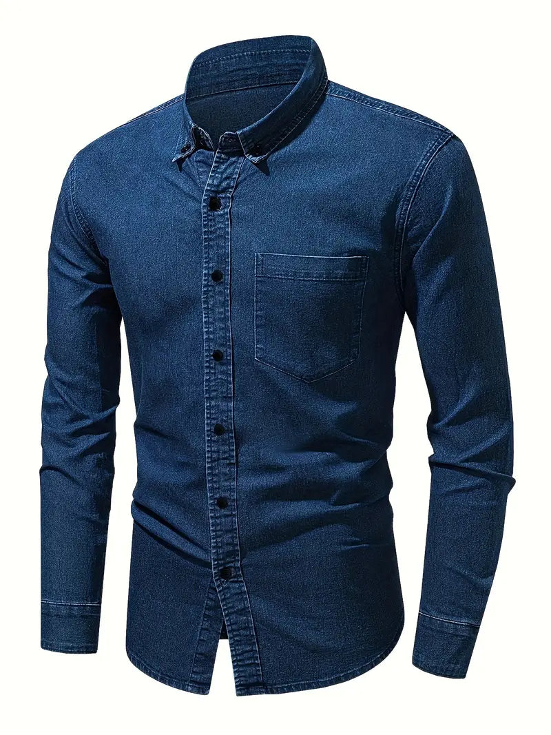 Zakenda | Alexander - chemise en jean à manches longues pour homme