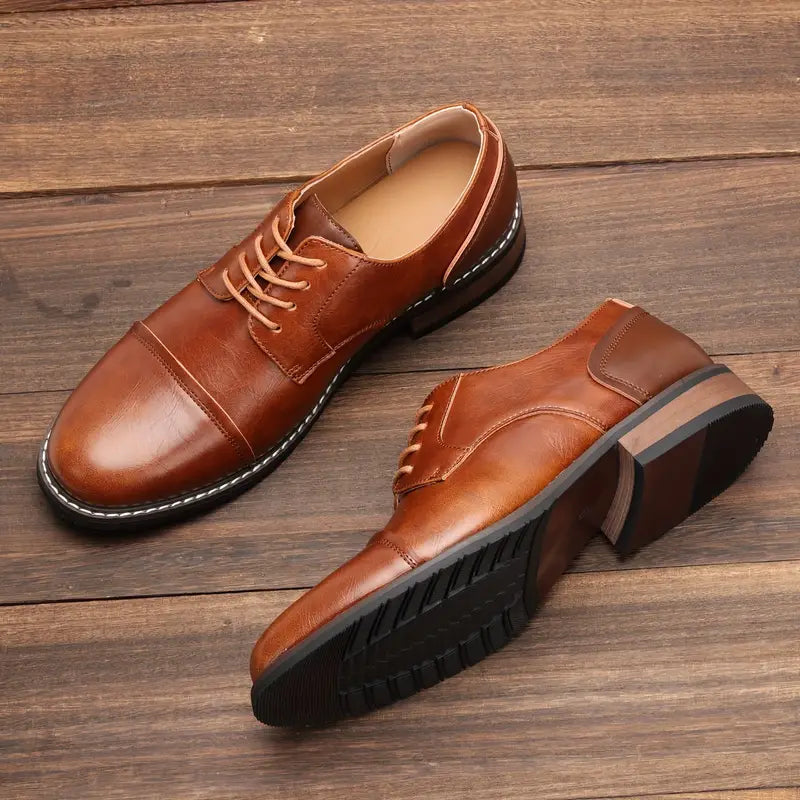 Zakenda | Harrison - solides chaussures derby vintage pour hommes