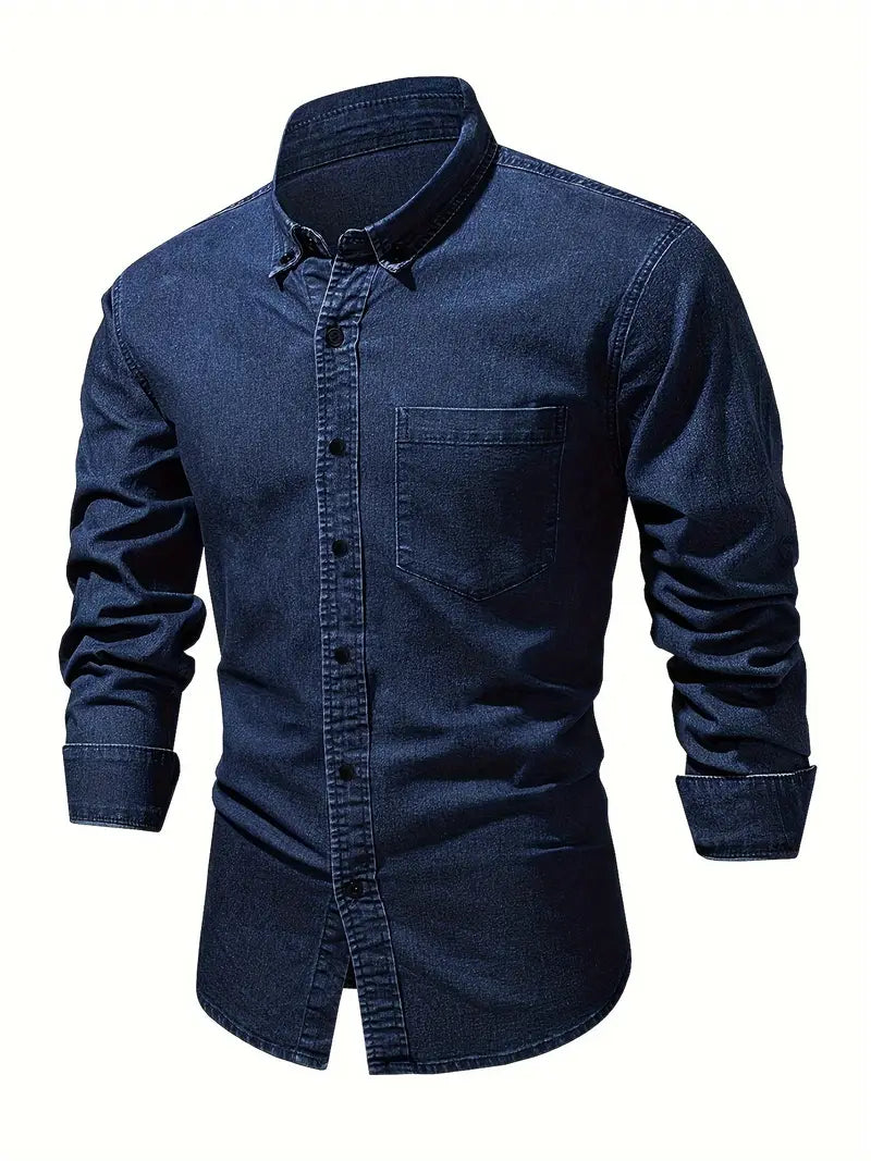 Zakenda | Alexander - chemise en jean à manches longues pour homme