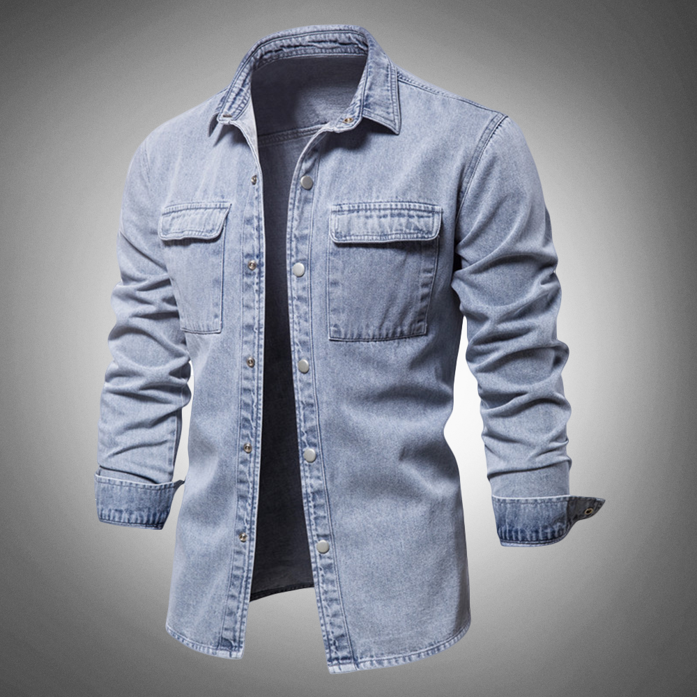 Zakenda | Chemise en jean bleu clair