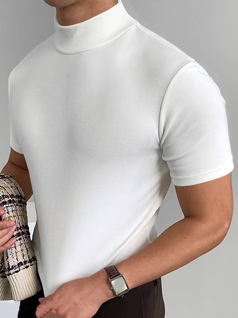 Zakenda | Caleb - T-shirt élégant à col haut