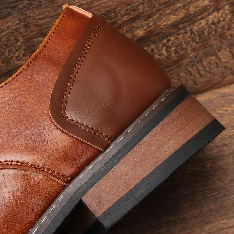 Zakenda | Harrison - solides chaussures derby vintage pour hommes