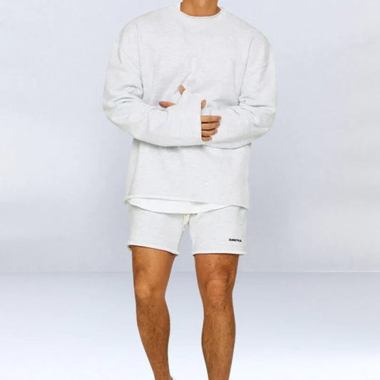 Zakenda | Ensemble pour homme composé d'un sweat-shirt confortable et d'un short