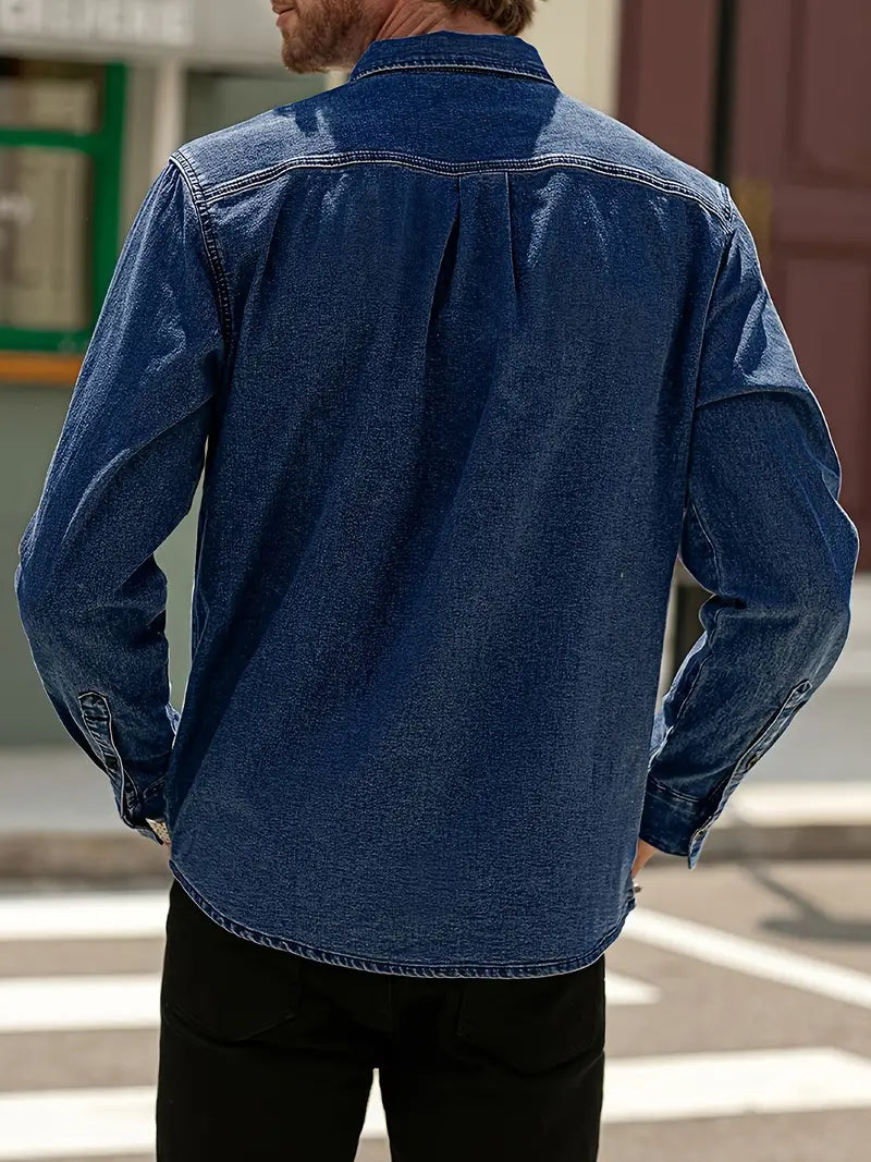 Zakenda | Alexander - chemise en jean à manches longues pour homme