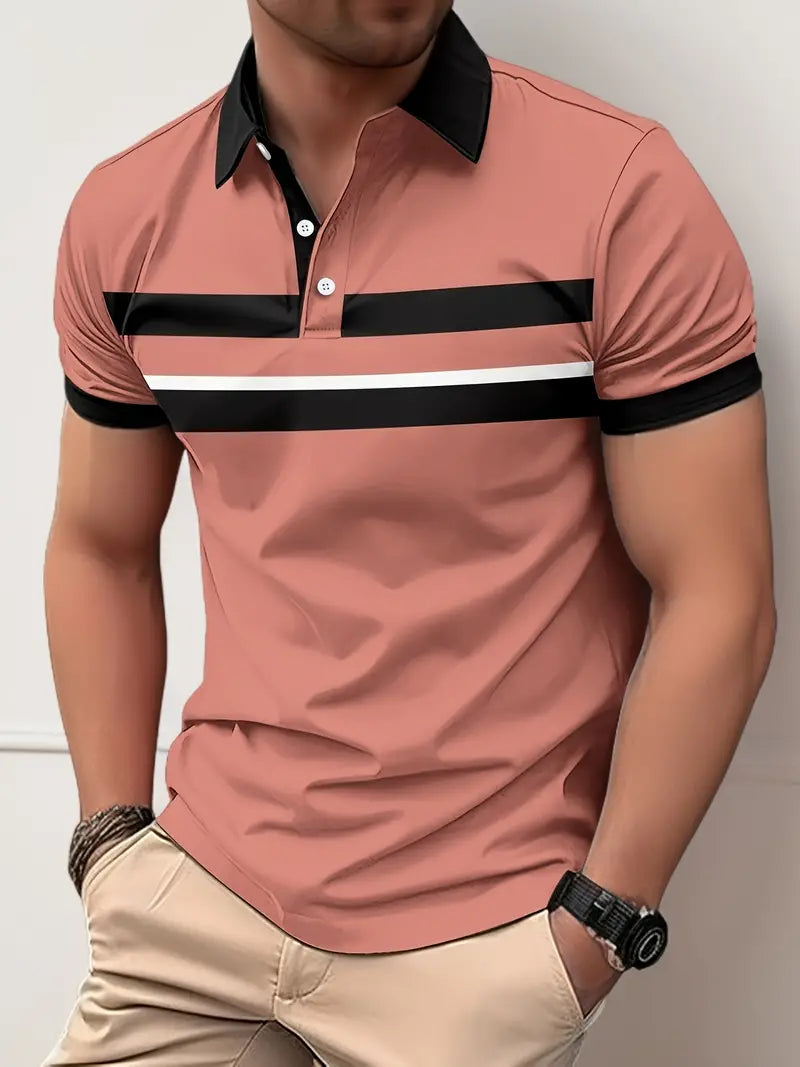 Zakenda | Atticus - maillot de golf coupe regular avec bloc de couleur pour le printemps