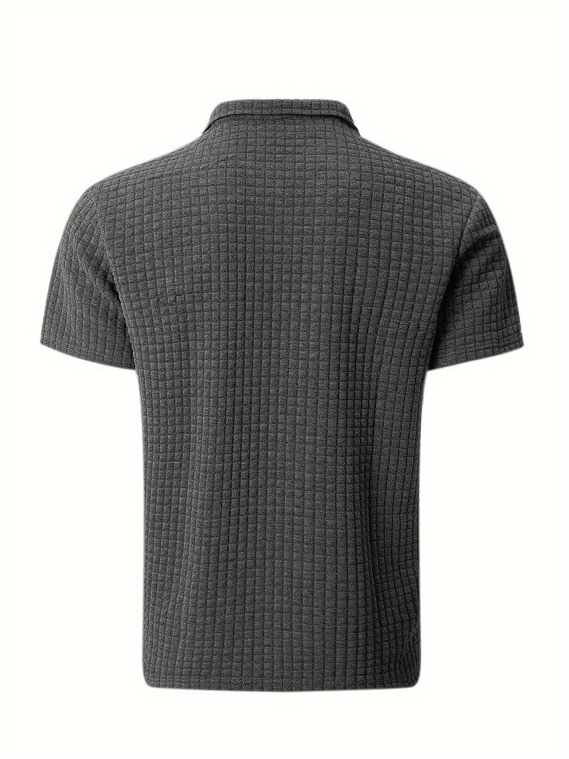 Zakenda | Daniel - chemise à manches courtes en gaufrette pour hommes