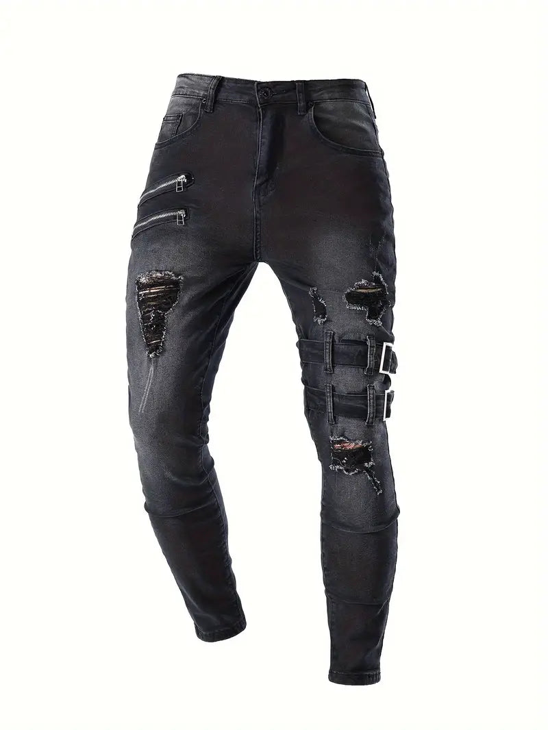 Zakenda | Mason - jeans de biker décontractés pour hommes