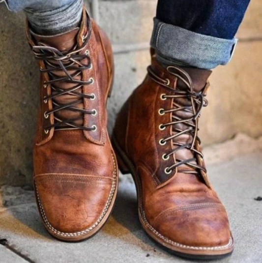 Zakenda | bottes en cuir robustes pour hommes