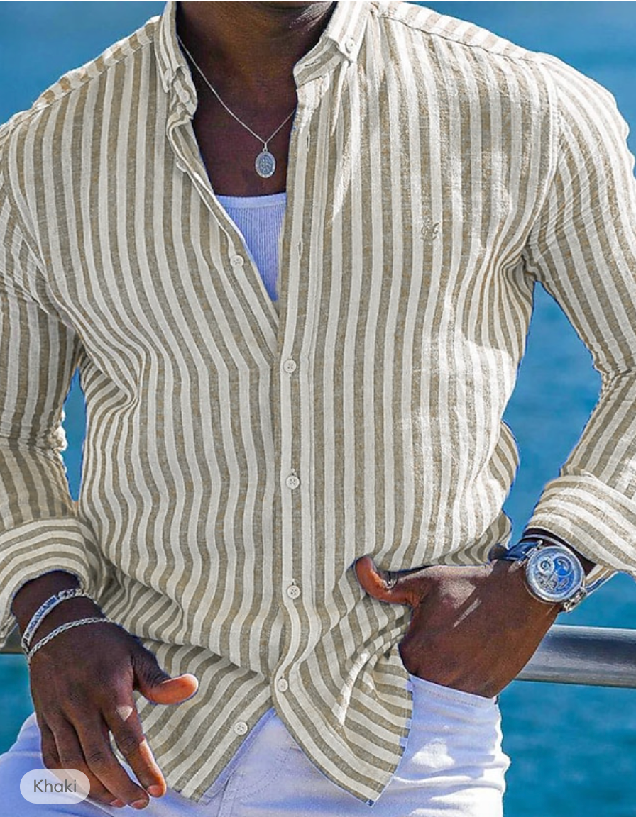 Zakenda | Chemise à rayures pour le printemps