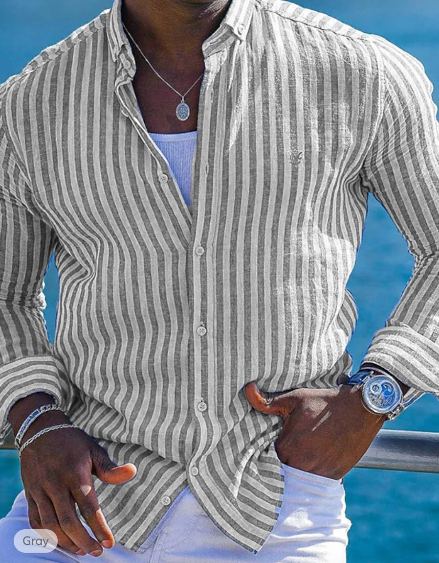 Zakenda | Chemise à rayures pour le printemps