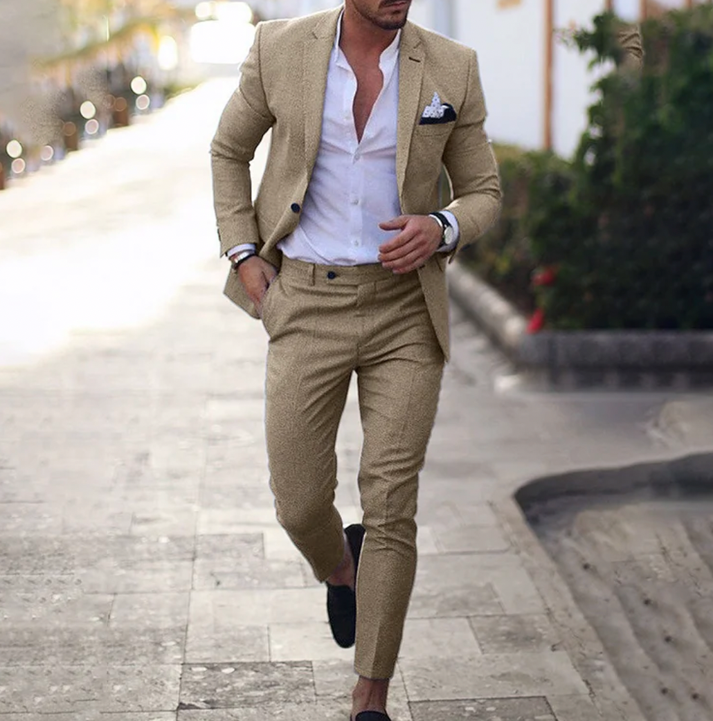Zakenda | ensemble 2 pièces pour homme composé d'un blazer business simple et d'un pantalon