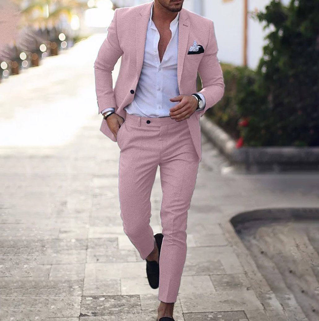 Zakenda | ensemble 2 pièces pour homme composé d'un blazer business simple et d'un pantalon