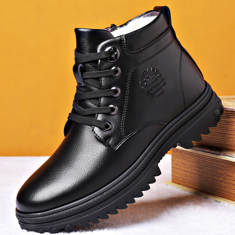 Zakenda | Bottes d'hiver noires Chaleur et adhérence