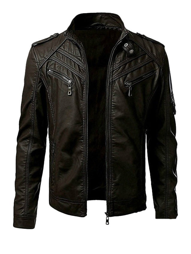 Zakenda | Veste en cuir pour homme tendance