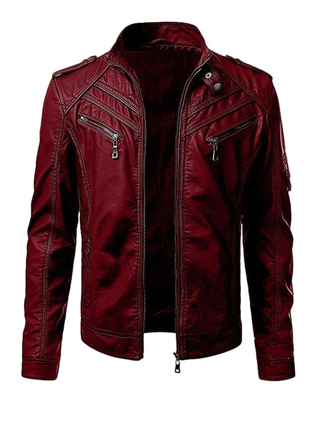 Zakenda | Veste en cuir pour homme tendance