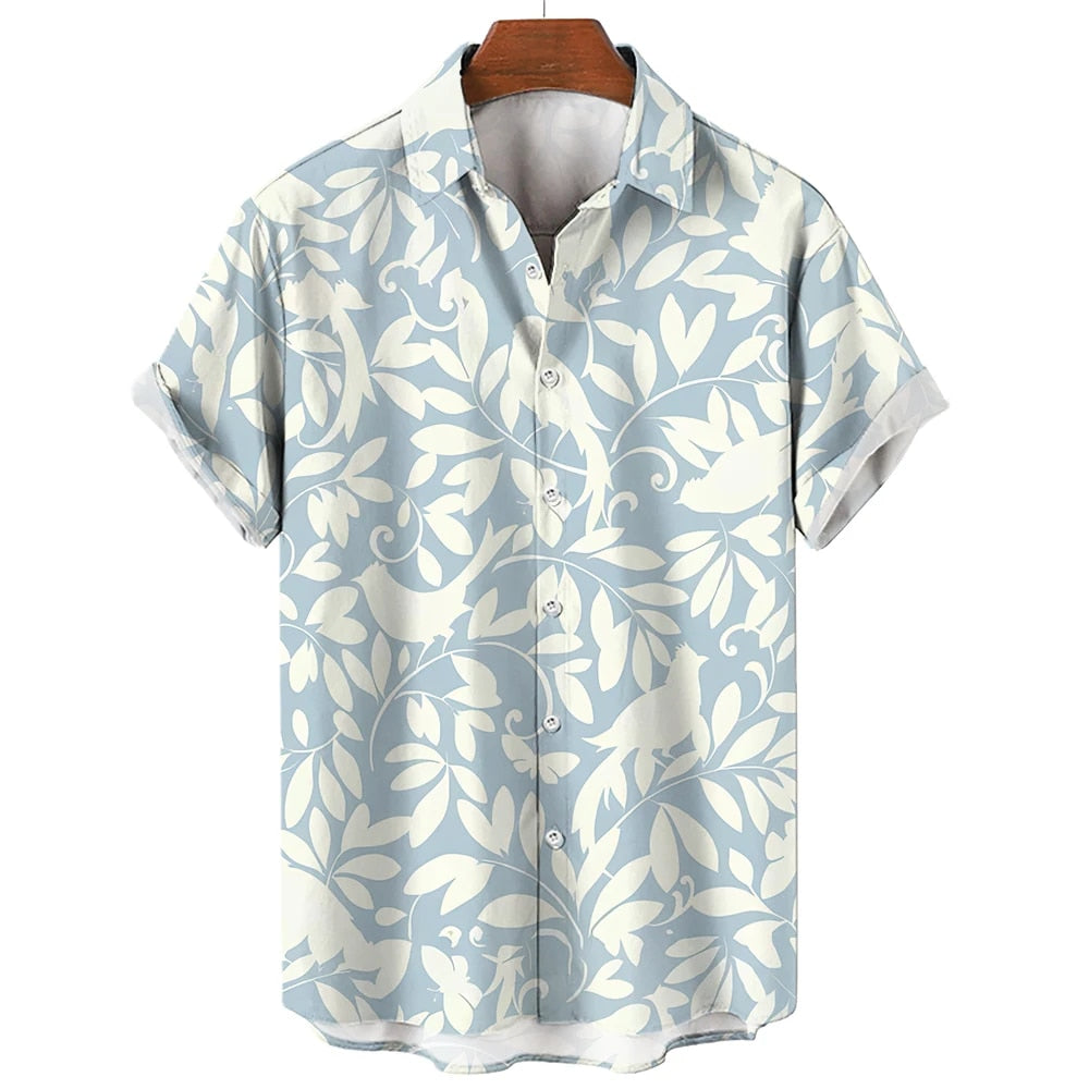 Zakenda | Chemise hawaïenne florale blanche