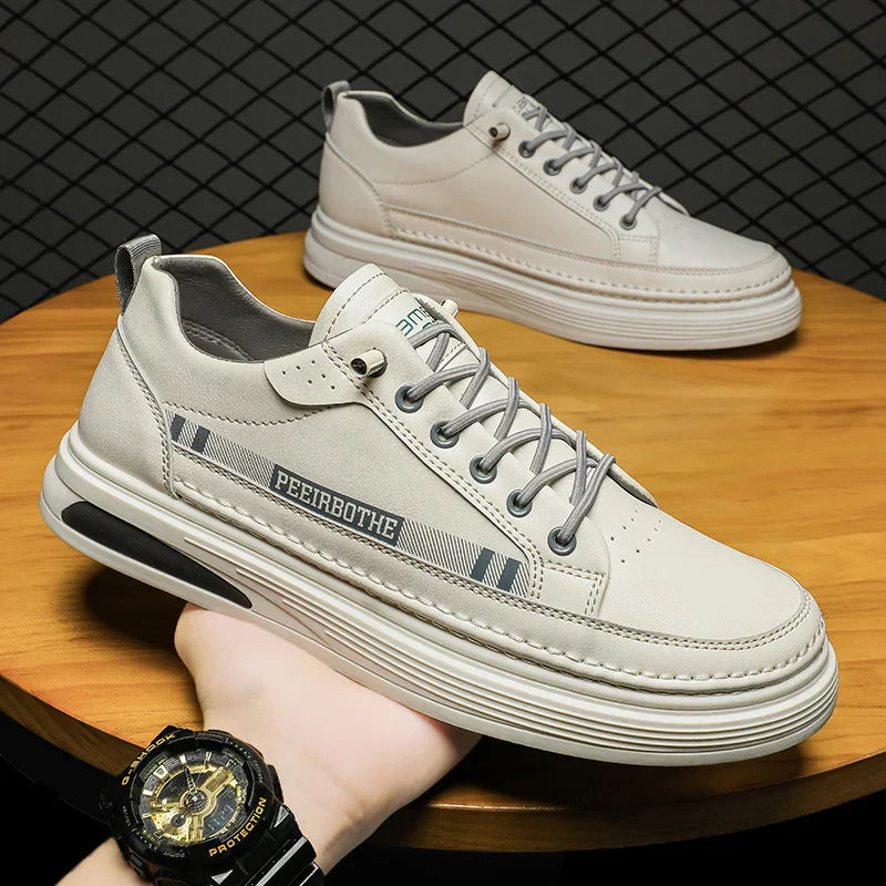 Zakenda | Chaussures en cuir de marque pour hommes avec finition de haute qualité