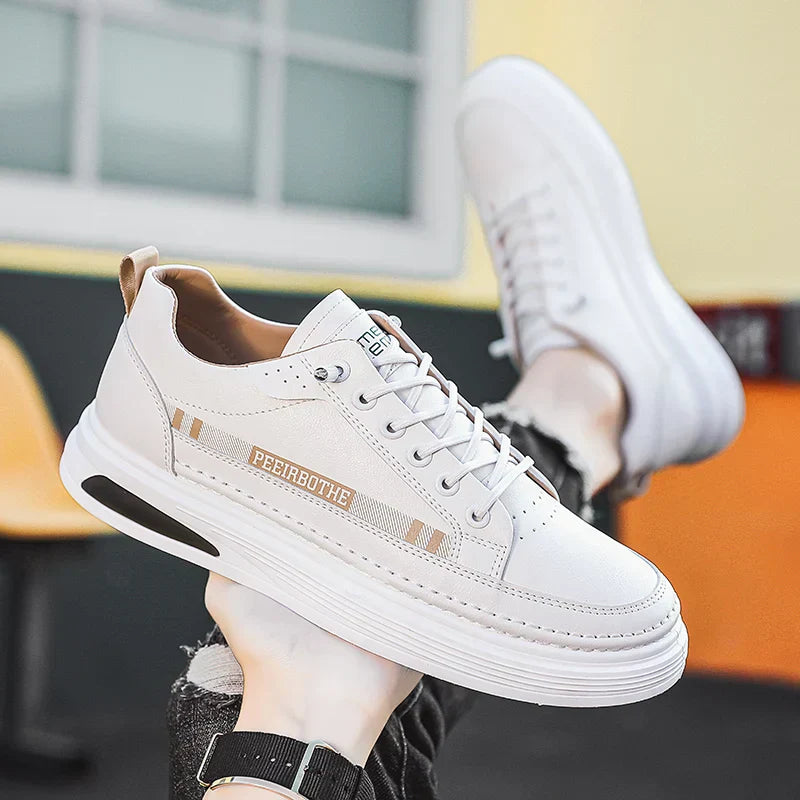 Zakenda | Chaussures en cuir de marque pour hommes avec finition de haute qualité
