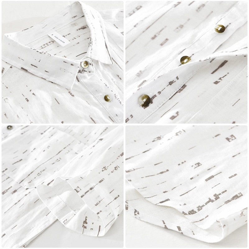 Zakenda | Chemise blanche texturée pour homme