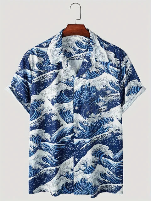 Zakenda | Chemise hawaïenne bleue
