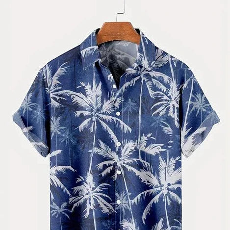 Zakenda | Chemise hawaïenne bleue