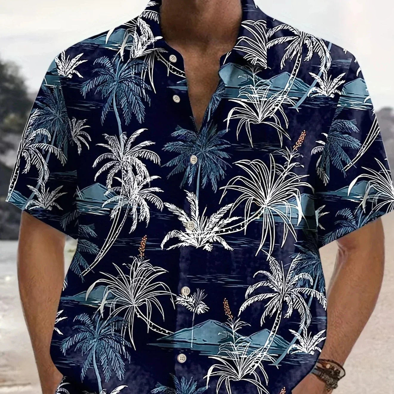 Zakenda | Chemise hawaïenne bleue