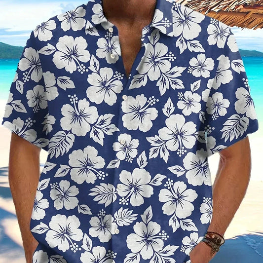 Zakenda | Chemise hawaïenne bleue