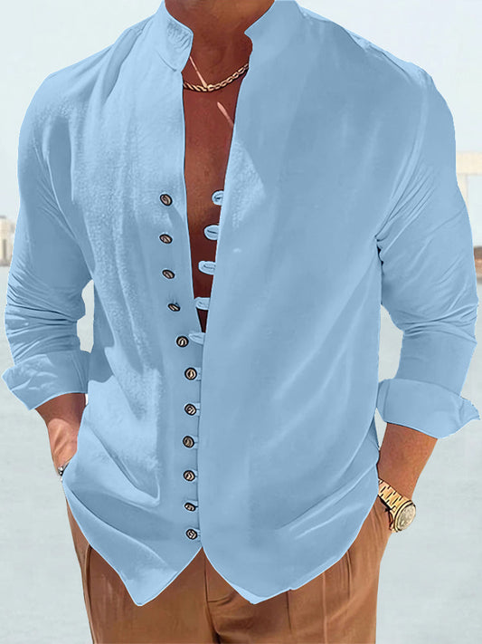 Zakenda | Chemise en lin de coton cool et fraîche