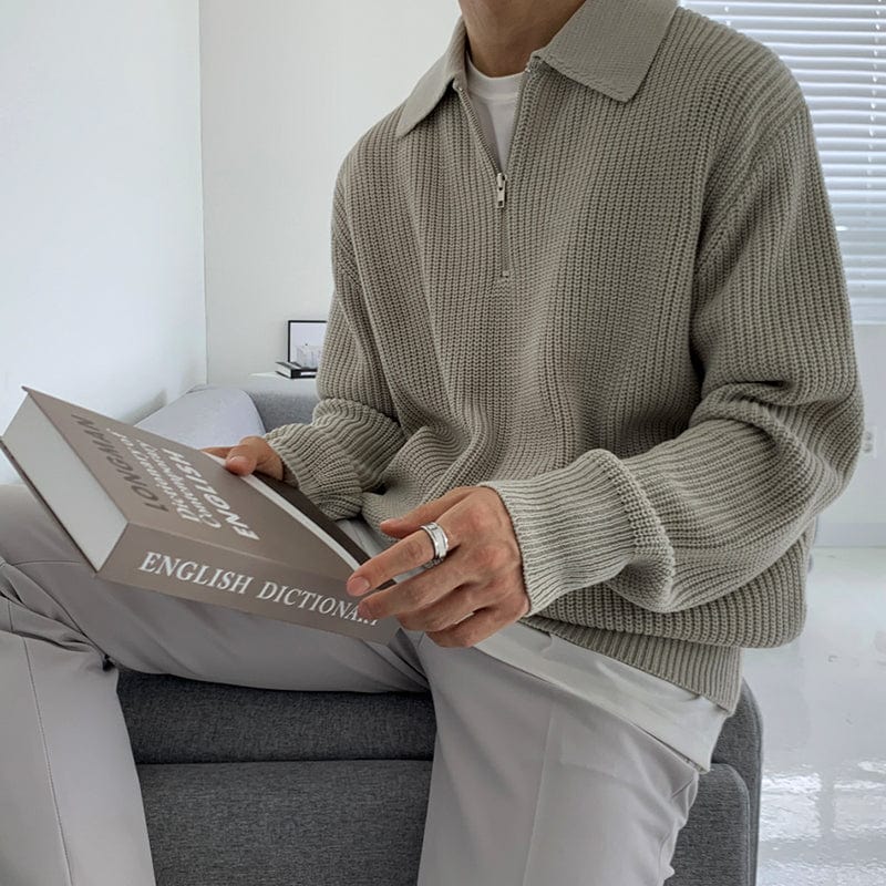 Zakenda | Pull en tricot - col zippé