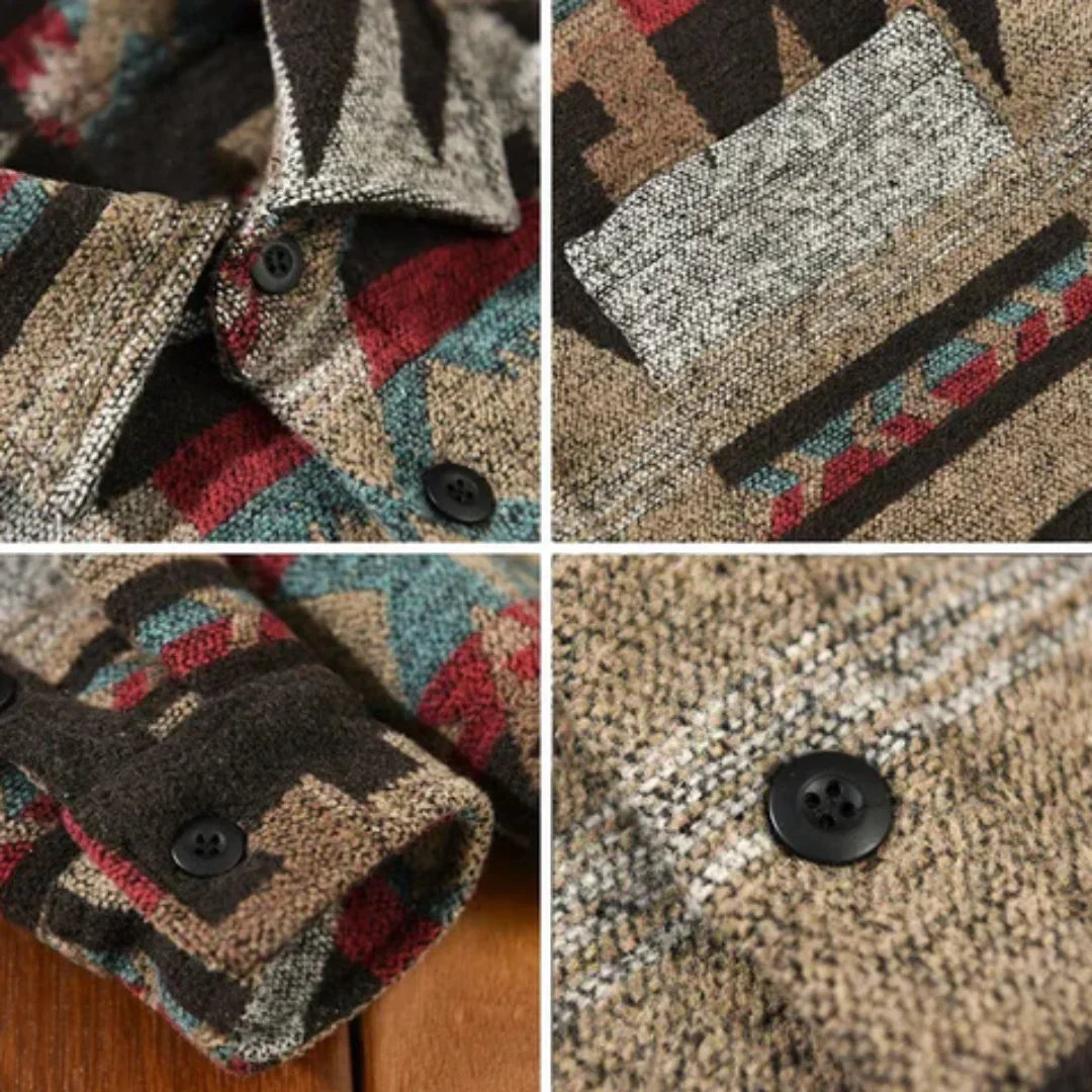 Zakenda | Chemise pour homme en flanelle vintage