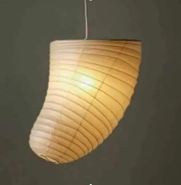 "Afralia™ Akari Rice Paper Pendant Lamp for Living Room Bedroom, LED Hanging Light"