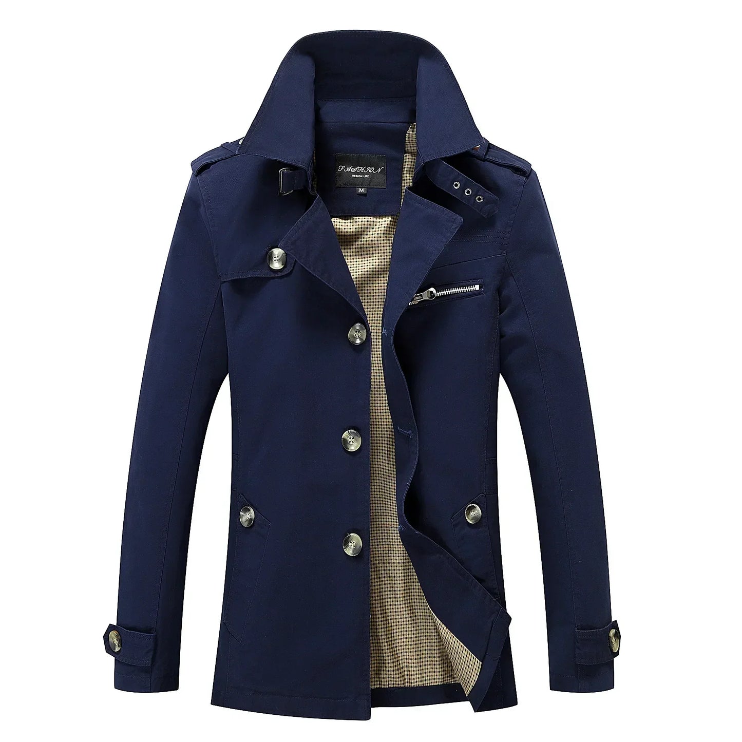 Zakenda | Manteau de tranchée tendance pour hommes