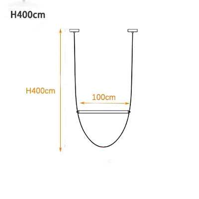 Afralia Leather Belt Chandelier: Modern Glass Tube Designer Lighting for Home, Restaurant & Villa