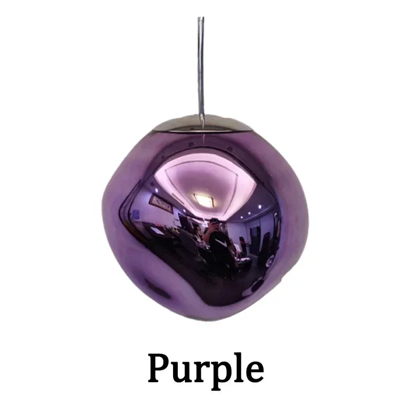 Afralia Nordic Lava Glass Chandelier - Minimalist Bedroom Dining Room Pendant Lamp