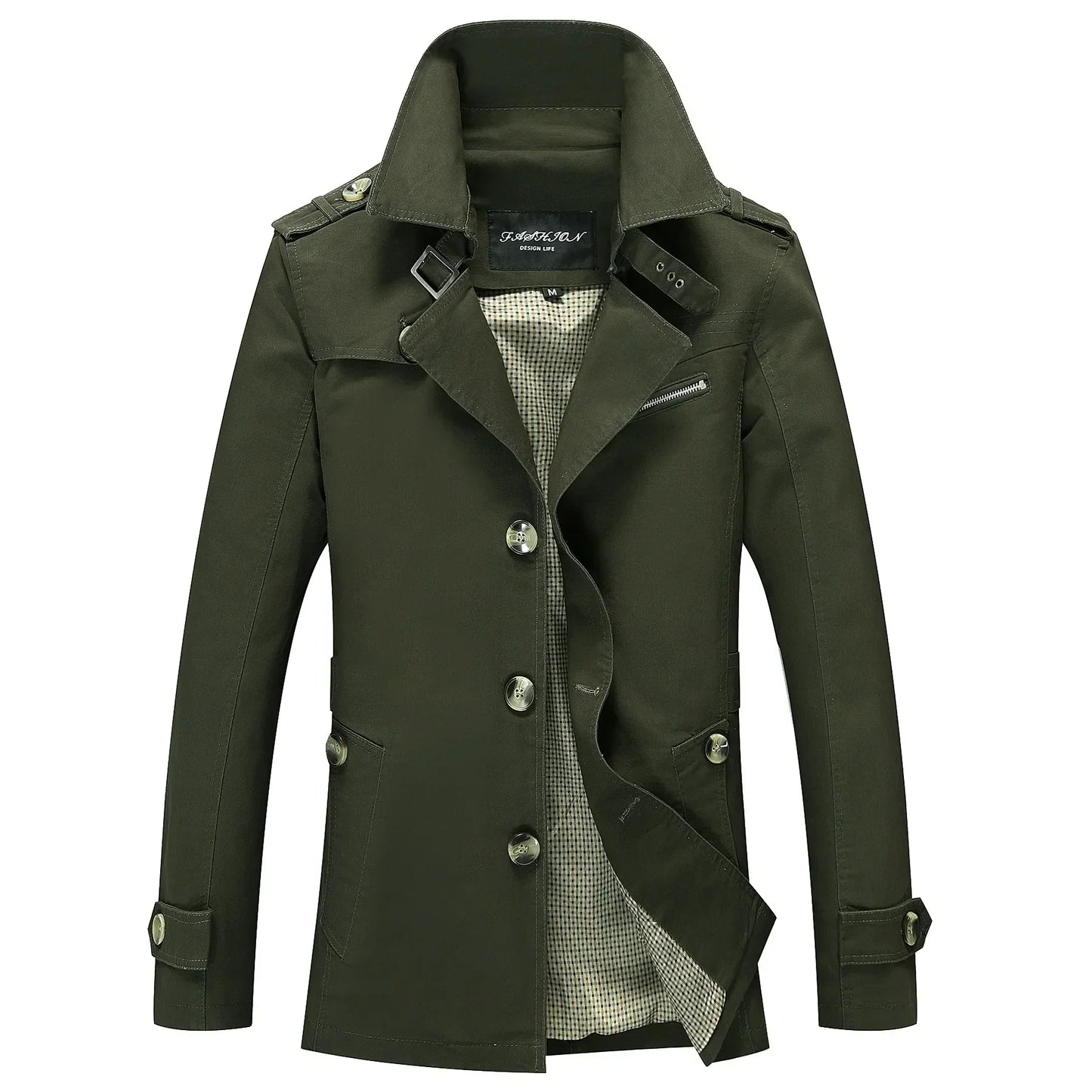 Zakenda | Manteau de tranchée tendance pour hommes
