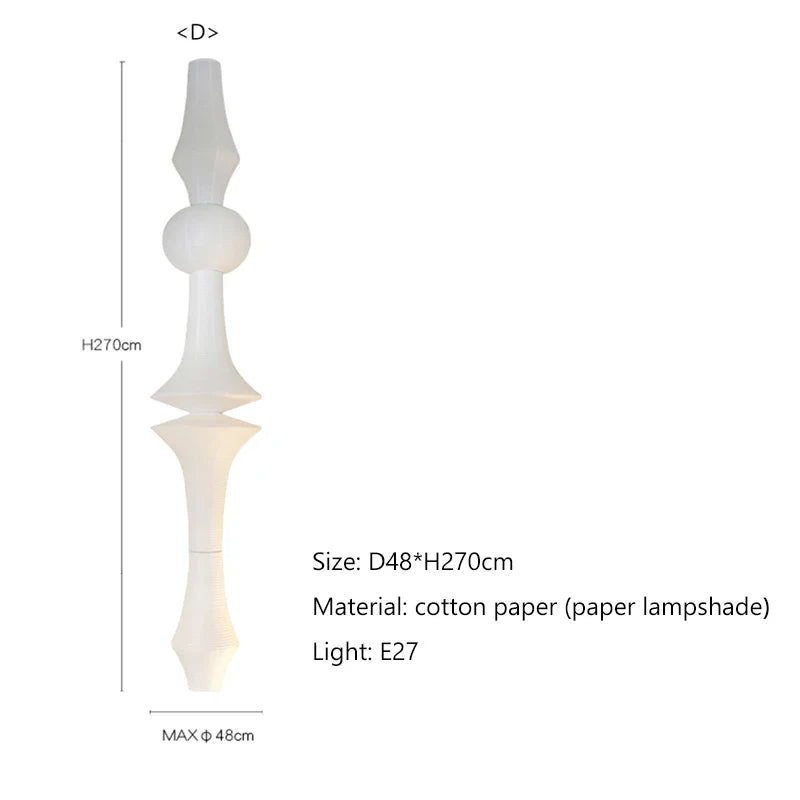 "Afralia™ Akari Rice Paper Pendant Lamp for Living Room Bedroom, LED Hanging Light"
