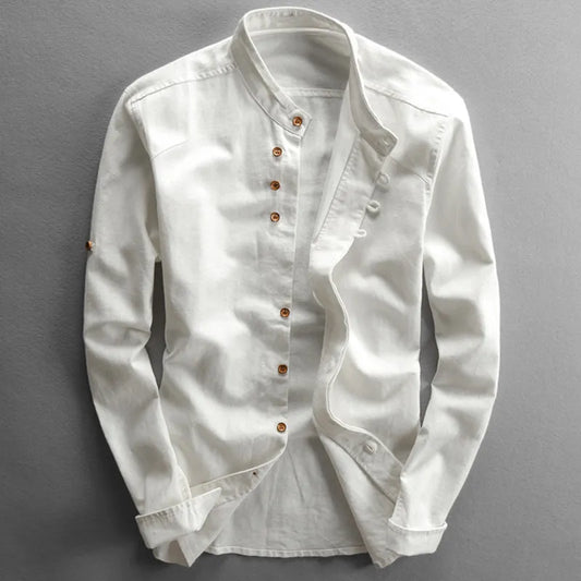 Zakenda | Chemise japonaise en lin style "Katana