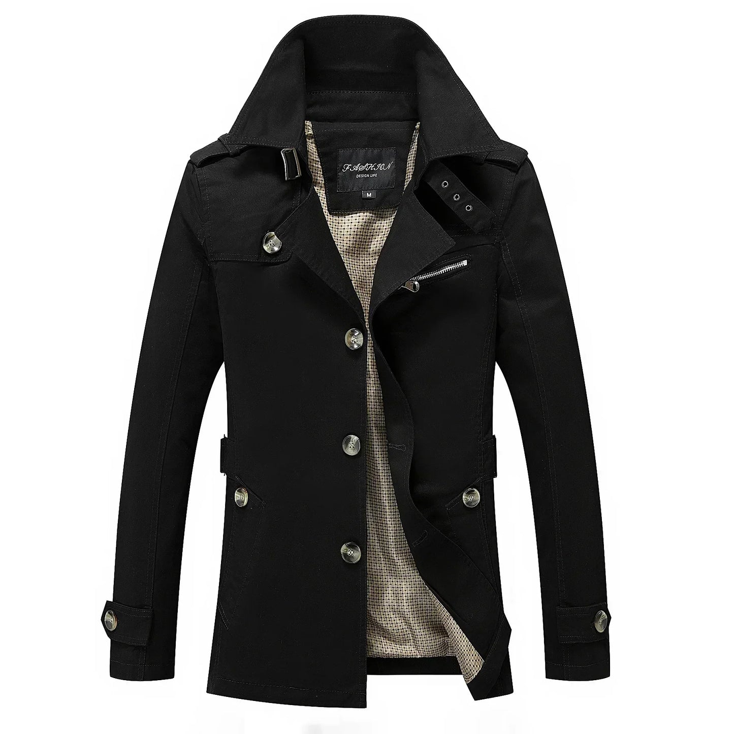 Zakenda | Manteau de tranchée tendance pour hommes