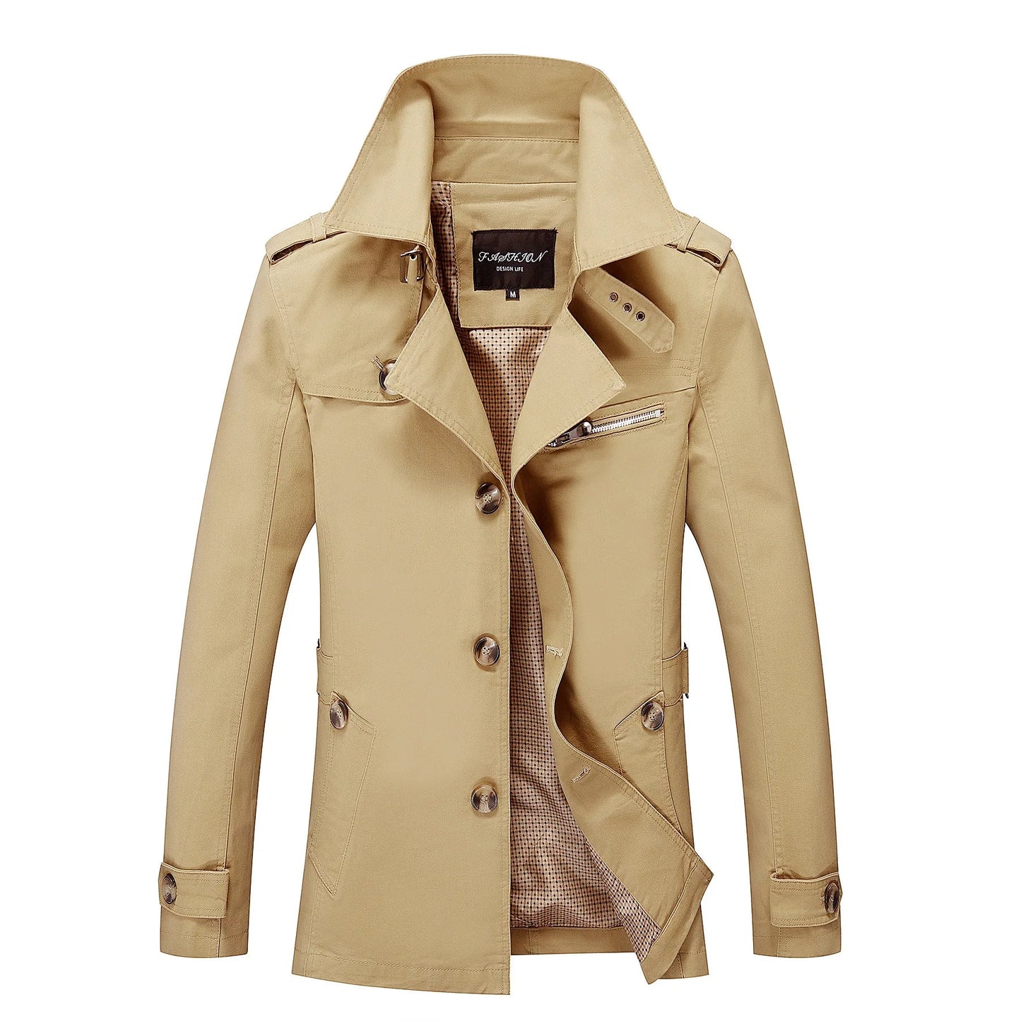 Zakenda | Manteau de tranchée tendance pour hommes