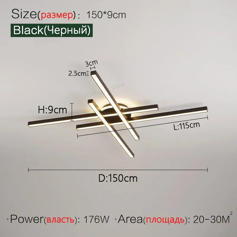 2023 Afralia™ Nordic LED Ceiling Chandelier for Living, Dining, and Bedroom