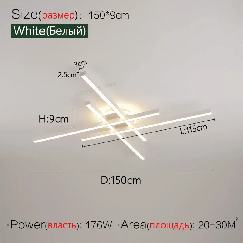 2023 Afralia™ Nordic LED Ceiling Chandelier for Living, Dining, and Bedroom